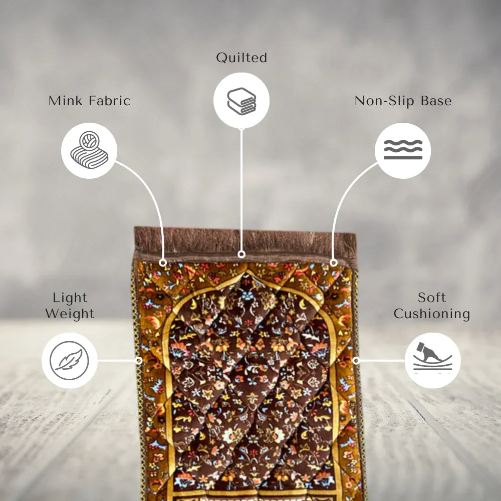 Chocolate Brown Leaf & Flowers - Kids