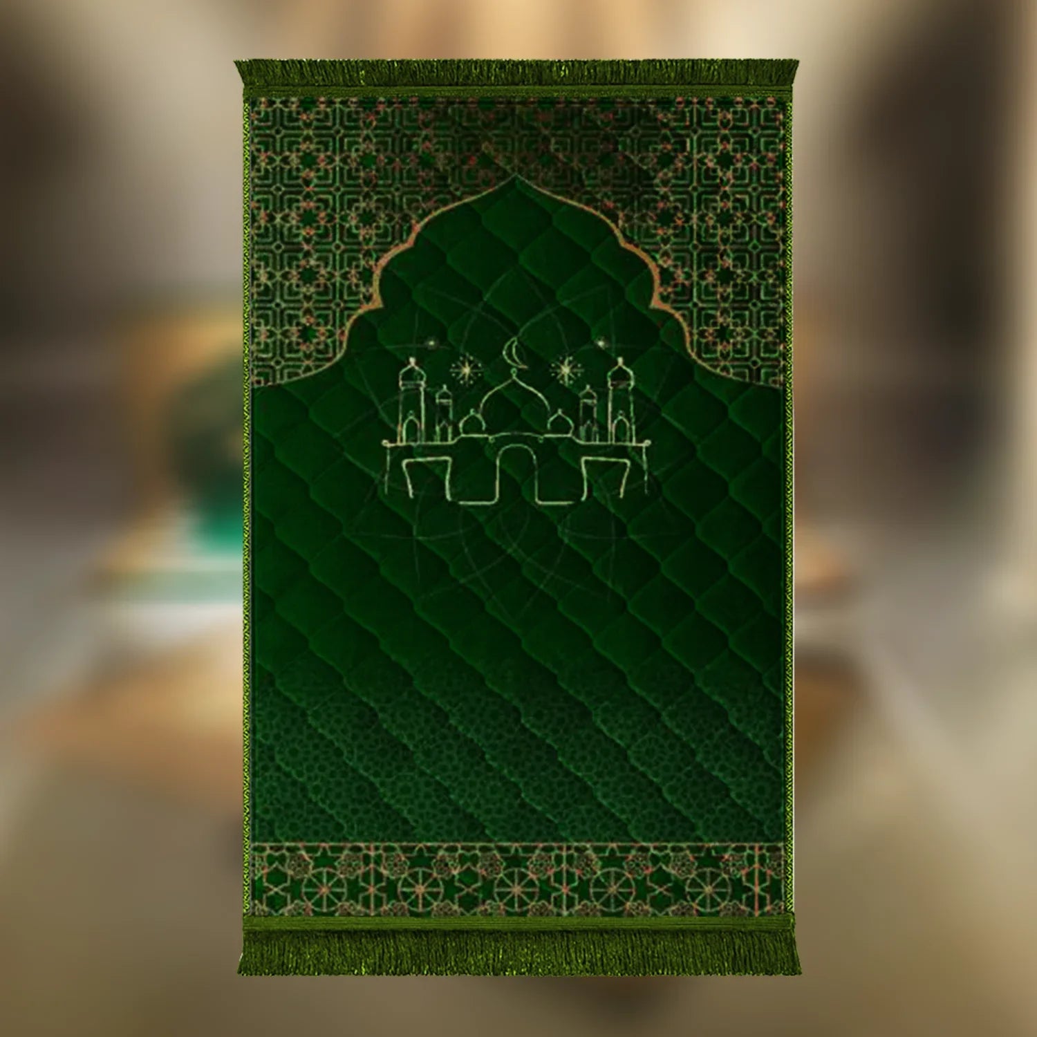 Green Mosque & Flowers - Budget