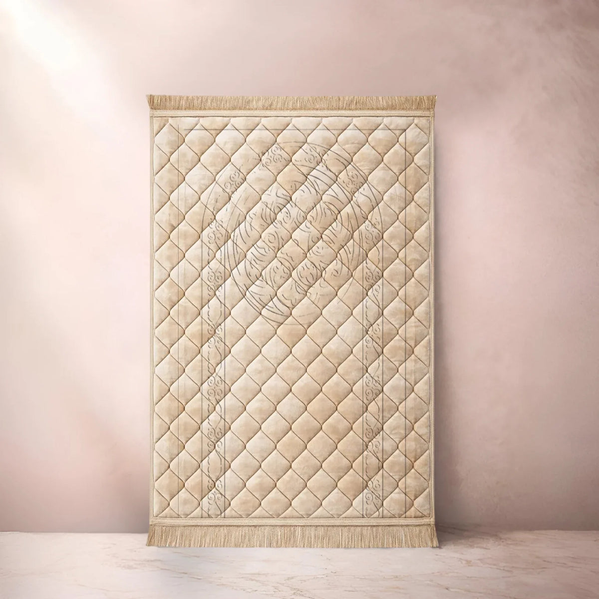 Light Brown 1 Flower - Embossed