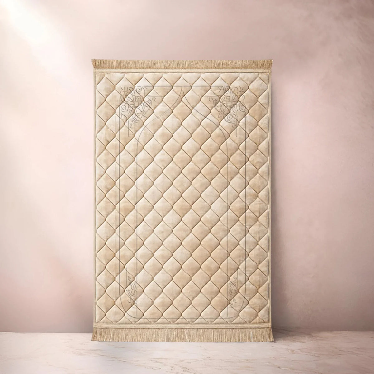Light Brown Gumbad & Flower - Embossed