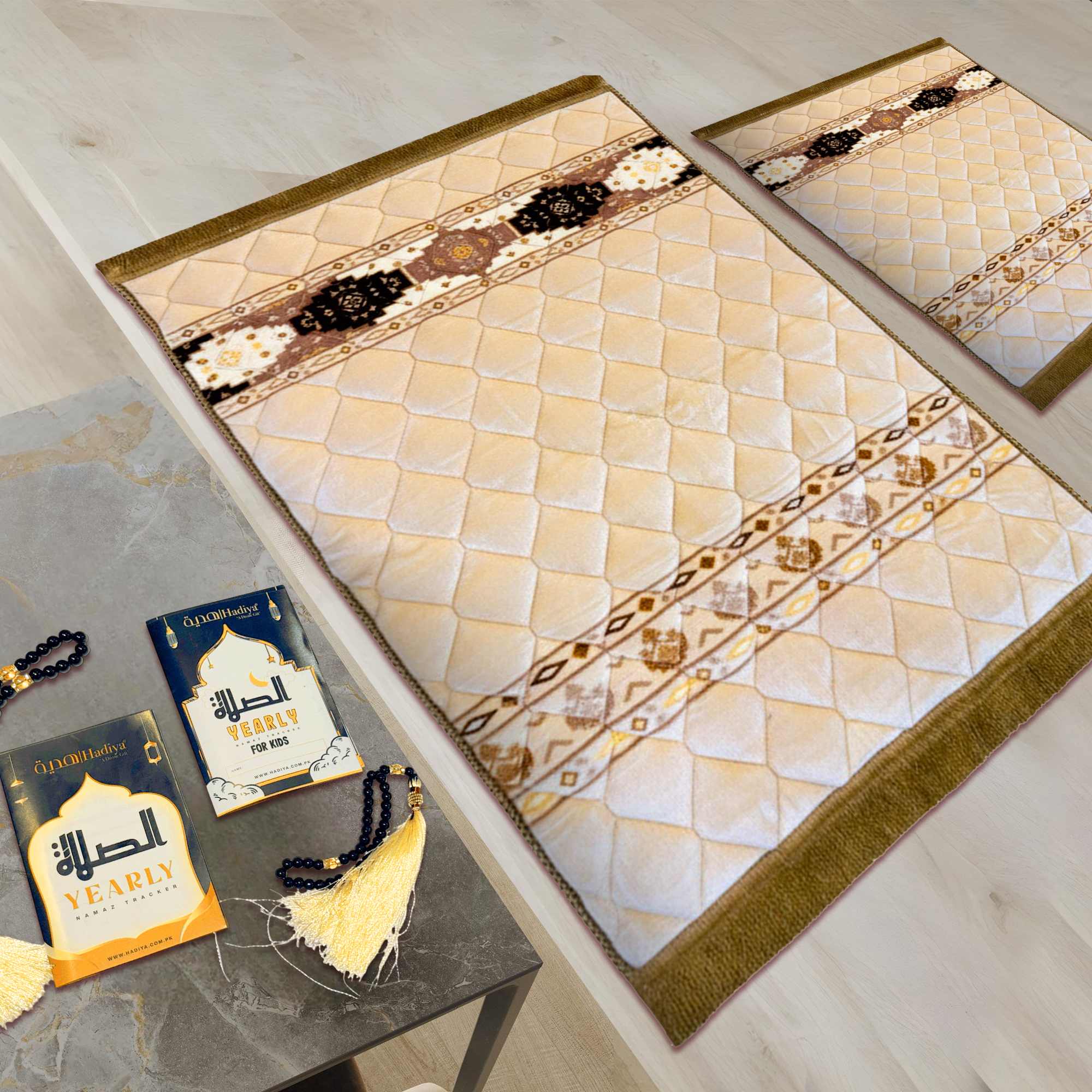 Bentuk Rhombus Bej - Salah Harmony