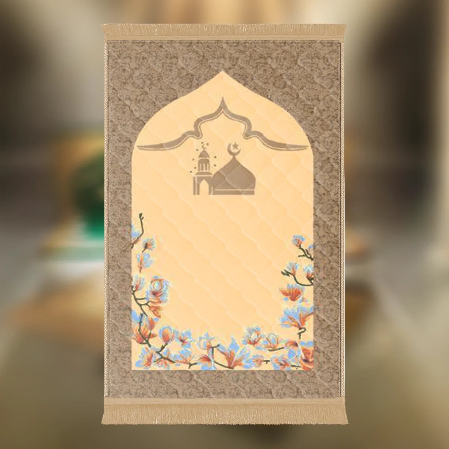 Beige Gumbad e Khizra & Flower - Budget