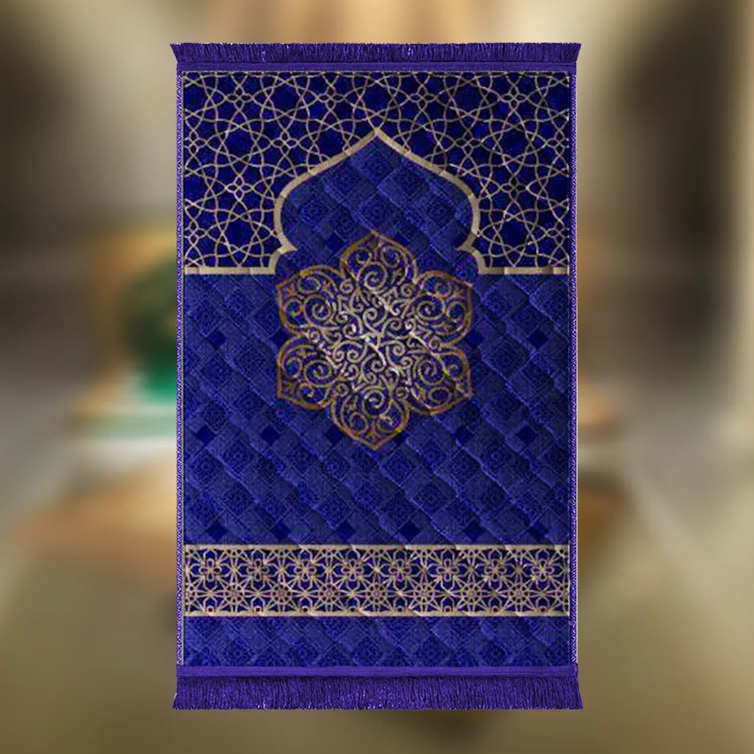 Blue Gumbad Motive & Flower - Budget