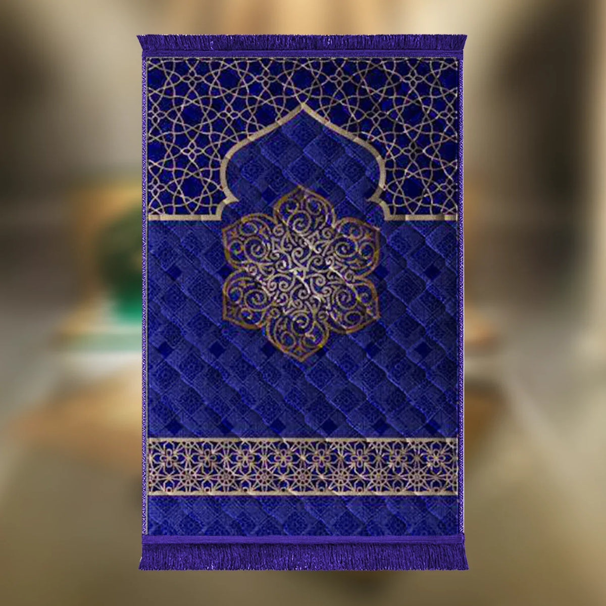 Blue Gumbad Motive & Flower - Budget